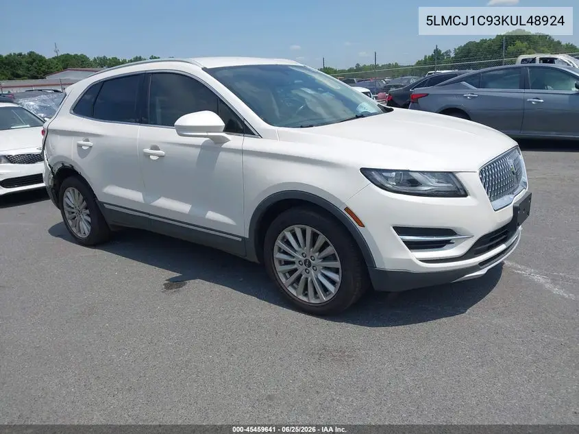 2019 Lincoln Mkc Standard VIN: 5LMCJ1C93KUL48924 Lot: 45459641
