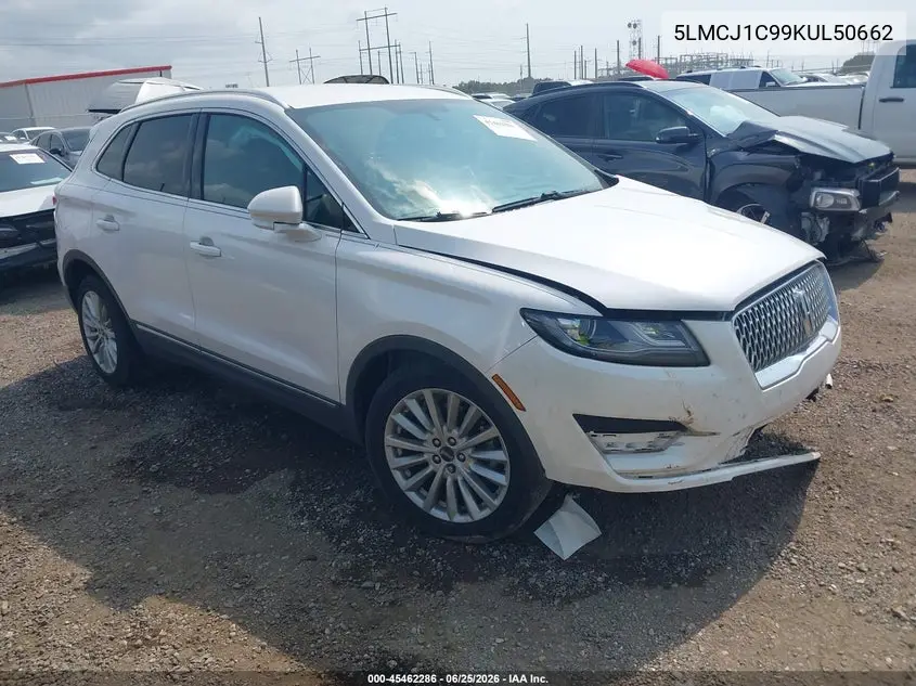 2019 Lincoln Mkc Standard VIN: 5LMCJ1C99KUL50662 Lot: 45462286