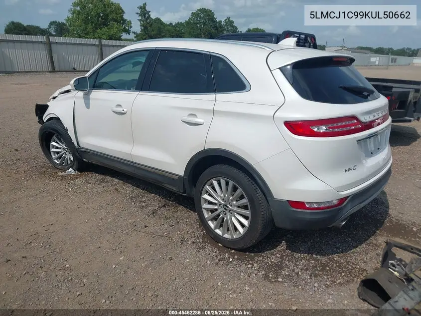 2019 Lincoln Mkc Standard VIN: 5LMCJ1C99KUL50662 Lot: 45462286