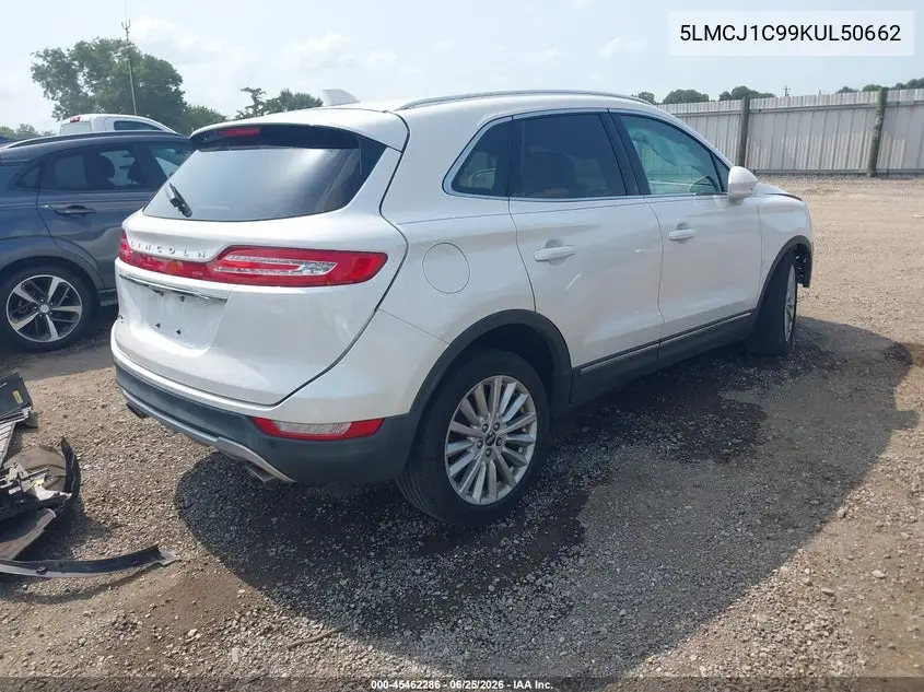 2019 Lincoln Mkc Standard VIN: 5LMCJ1C99KUL50662 Lot: 45462286
