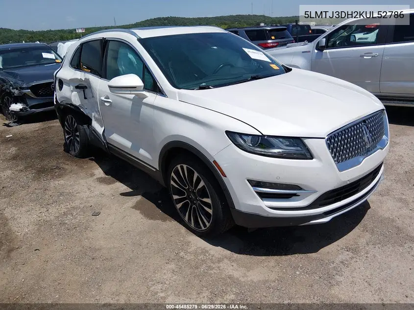 2019 Lincoln Mkc Reserve VIN: 5LMTJ3DH2KUL52786 Lot: 45485279