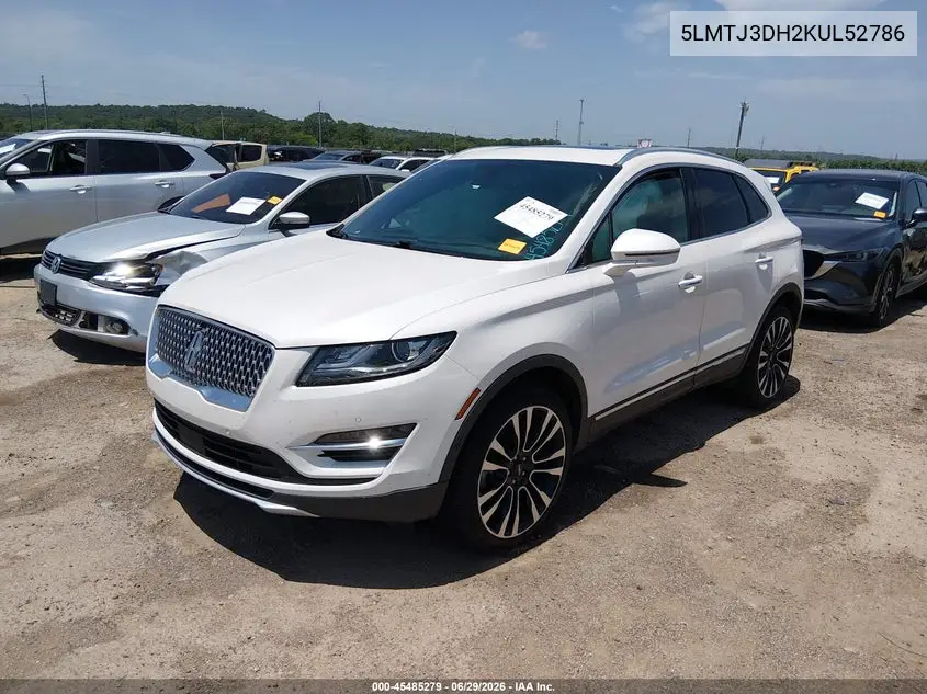 2019 Lincoln Mkc Reserve VIN: 5LMTJ3DH2KUL52786 Lot: 45485279