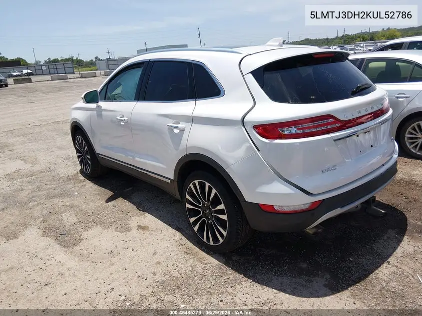2019 Lincoln Mkc Reserve VIN: 5LMTJ3DH2KUL52786 Lot: 45485279