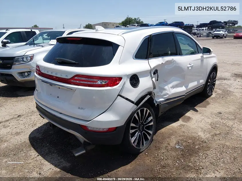 2019 Lincoln Mkc Reserve VIN: 5LMTJ3DH2KUL52786 Lot: 45485279