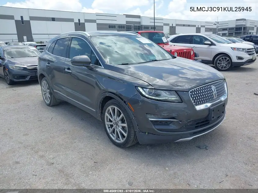 2019 Lincoln Mkc Reserve VIN: 5LMCJ3C91KUL25945 Lot: 45491393