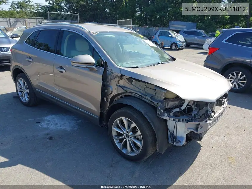 2019 Lincoln Mkc Select VIN: 5LMCJ2D9XKUL11812 Lot: 45505463