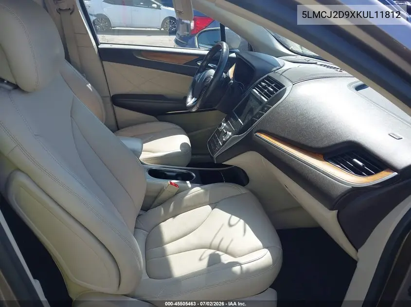 2019 Lincoln Mkc Select VIN: 5LMCJ2D9XKUL11812 Lot: 45505463