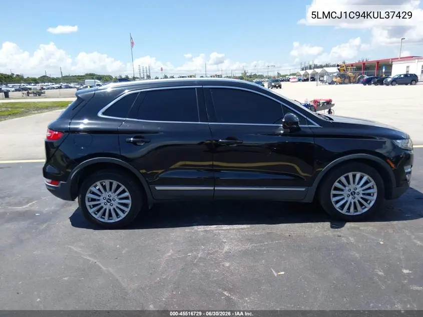 2019 Lincoln Mkc Standard VIN: 5LMCJ1C94KUL37429 Lot: 45516729