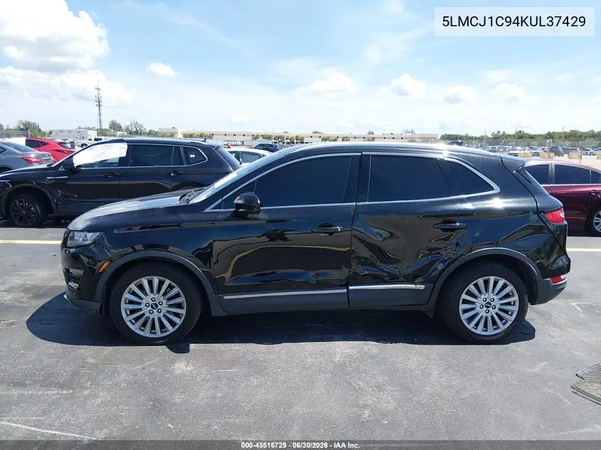 2019 Lincoln Mkc Standard VIN: 5LMCJ1C94KUL37429 Lot: 45516729