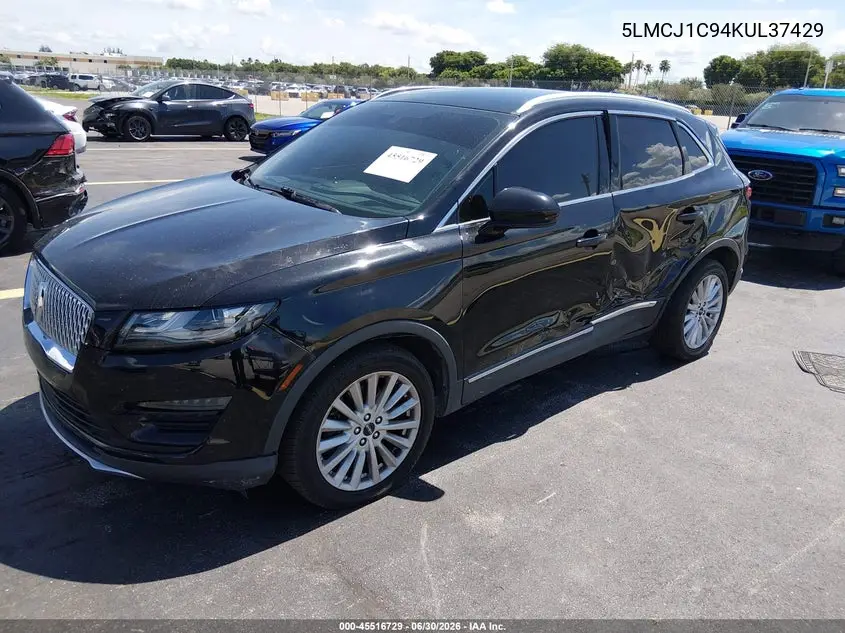 2019 Lincoln Mkc Standard VIN: 5LMCJ1C94KUL37429 Lot: 45516729