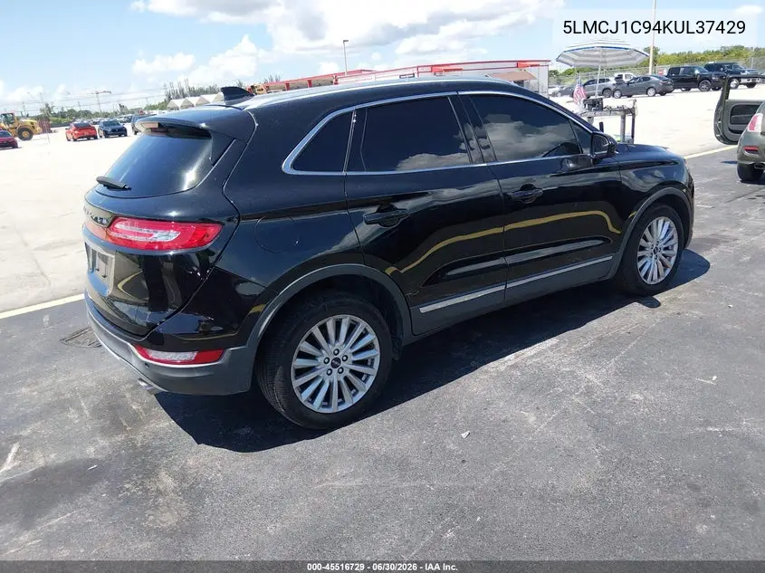 2019 Lincoln Mkc Standard VIN: 5LMCJ1C94KUL37429 Lot: 45516729