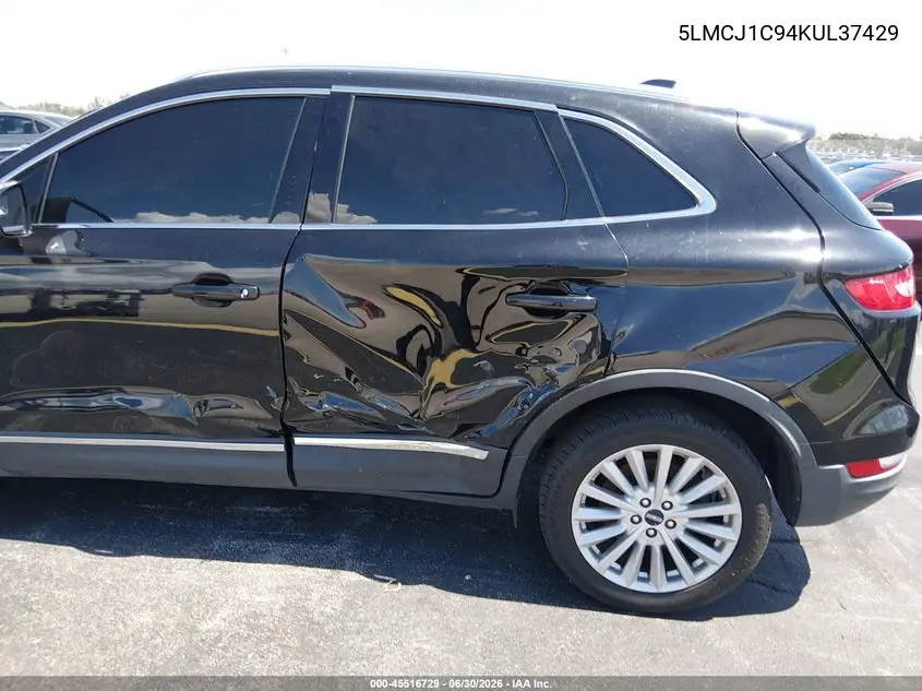 2019 Lincoln Mkc Standard VIN: 5LMCJ1C94KUL37429 Lot: 45516729