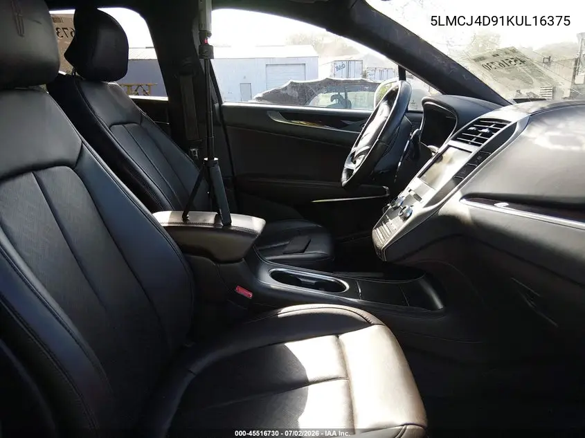 2019 Lincoln Mkc Black Label VIN: 5LMCJ4D91KUL16375 Lot: 45516730