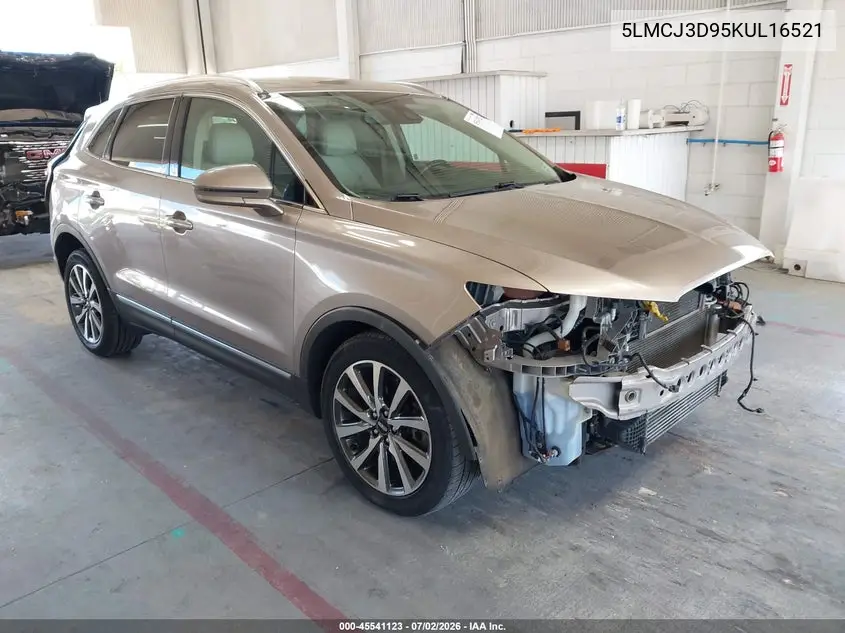 2019 Lincoln Mkc Reserve VIN: 5LMCJ3D95KUL16521 Lot: 45541123