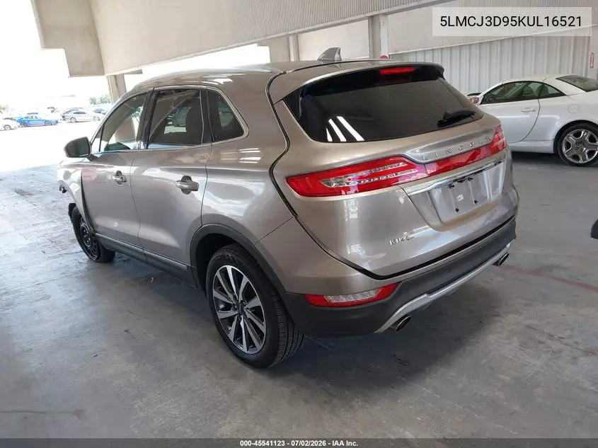 2019 Lincoln Mkc Reserve VIN: 5LMCJ3D95KUL16521 Lot: 45541123