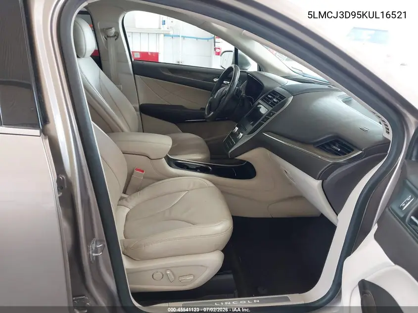 2019 Lincoln Mkc Reserve VIN: 5LMCJ3D95KUL16521 Lot: 45541123