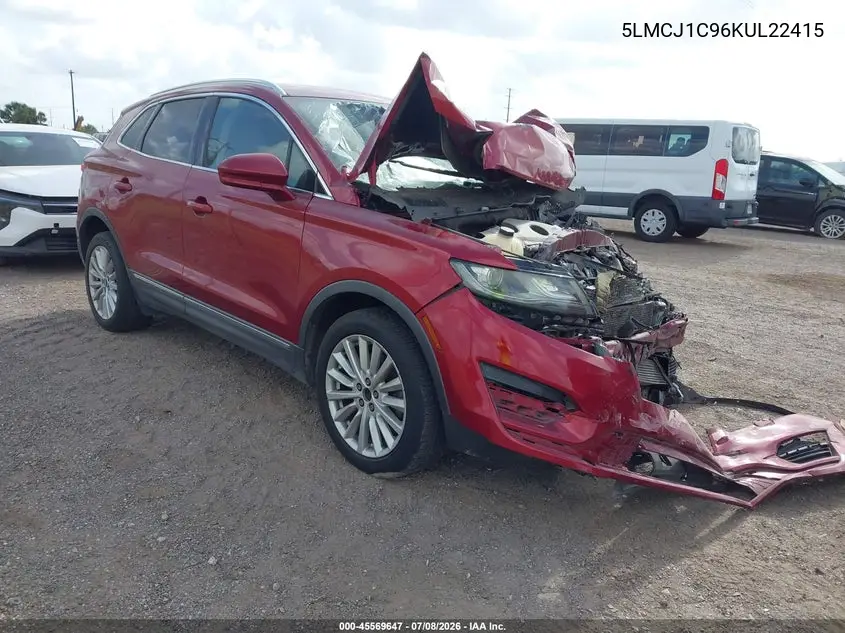 2019 Lincoln Mkc Standard VIN: 5LMCJ1C96KUL22415 Lot: 45569647