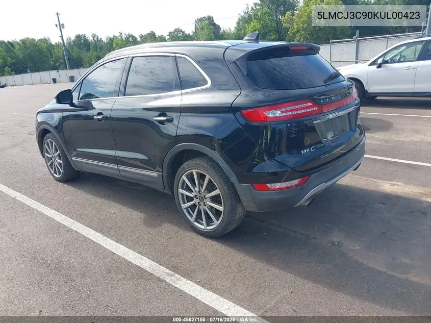2019 Lincoln Mkc Reserve VIN: 5LMCJ3C90KUL00423 Lot: 45627150