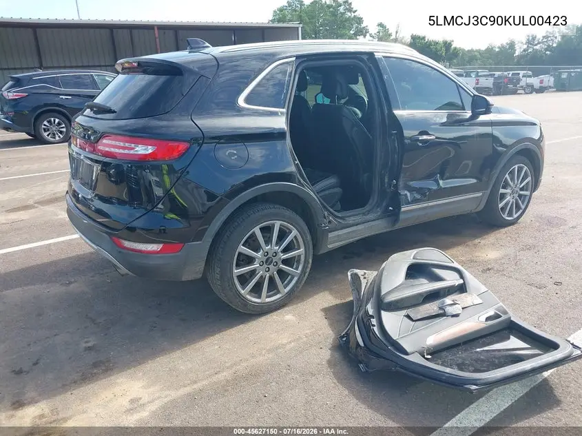 2019 Lincoln Mkc Reserve VIN: 5LMCJ3C90KUL00423 Lot: 45627150