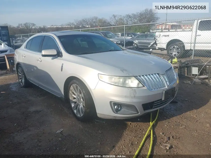 2009 Lincoln Mks VIN: 1LNHM94R29G622068 Lot: 44670100