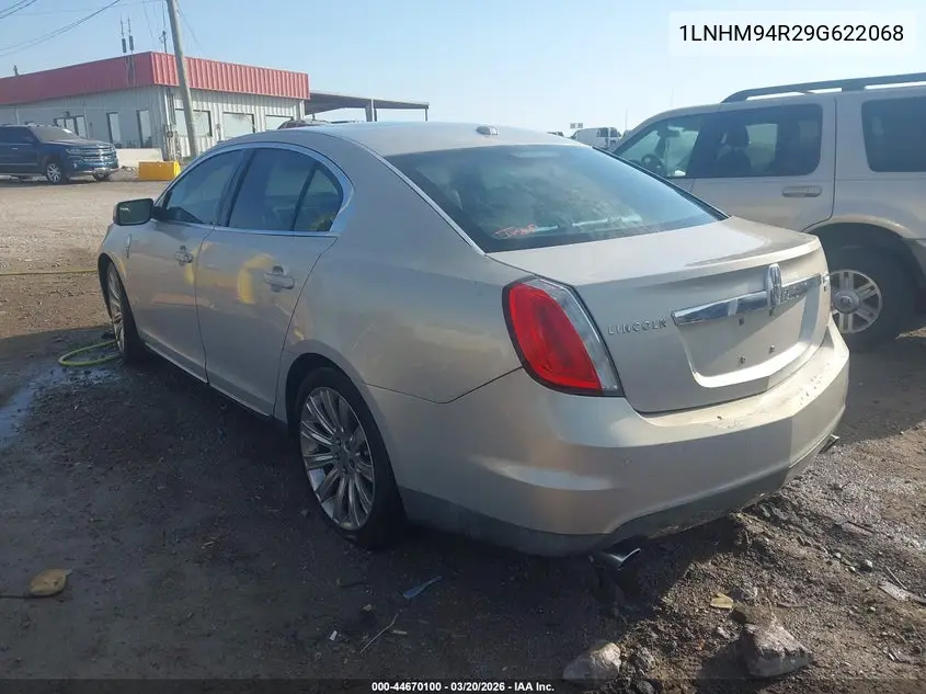 2009 Lincoln Mks VIN: 1LNHM94R29G622068 Lot: 44670100
