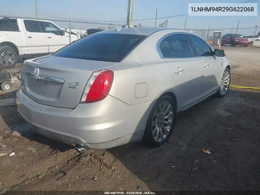 2009 Lincoln Mks VIN: 1LNHM94R29G622068 Lot: 44670100