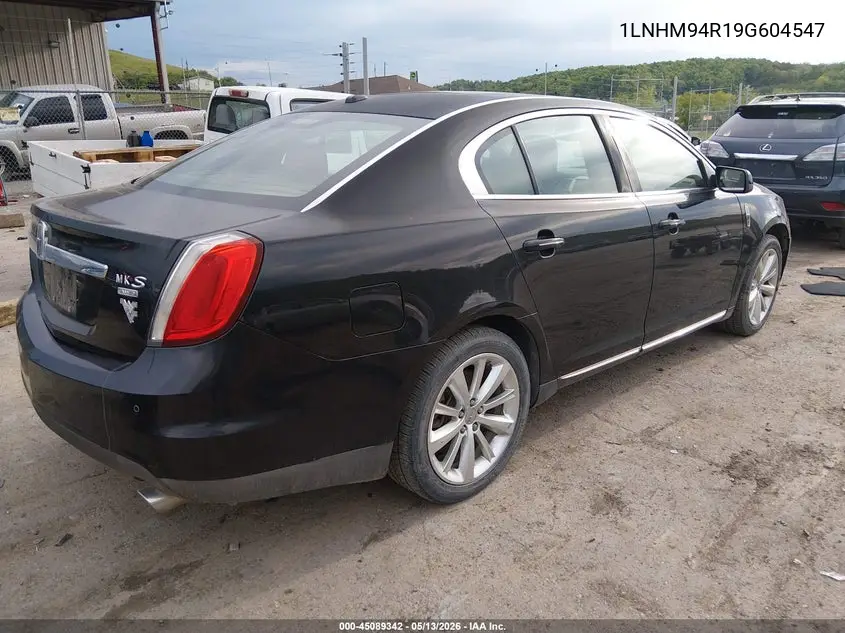 2009 Lincoln Mks VIN: 1LNHM94R19G604547 Lot: 45089342