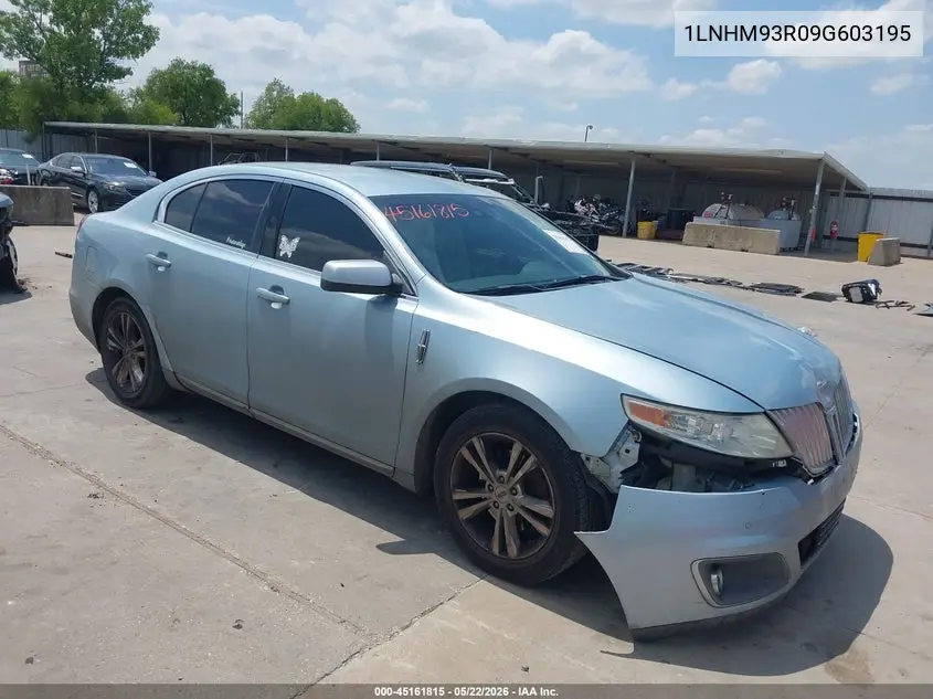 2009 Lincoln Mks VIN: 1LNHM93R09G603195 Lot: 45161815