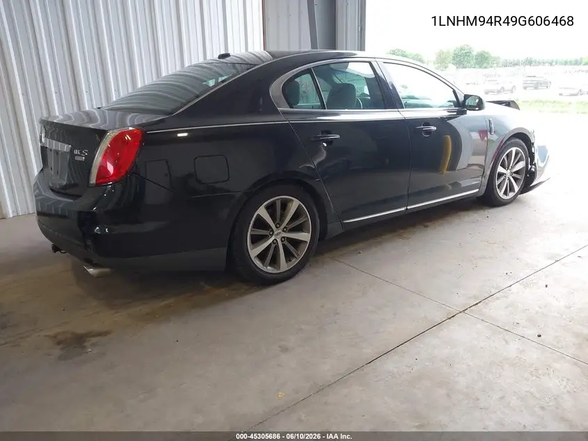 2009 Lincoln Mks VIN: 1LNHM94R49G606468 Lot: 45305686