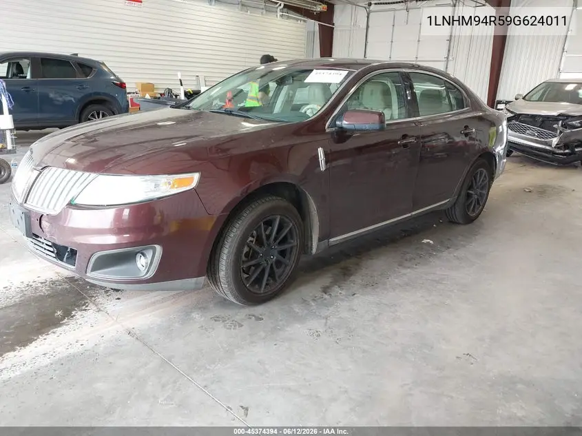 2009 Lincoln Mks VIN: 1LNHM94R59G624011 Lot: 45374394