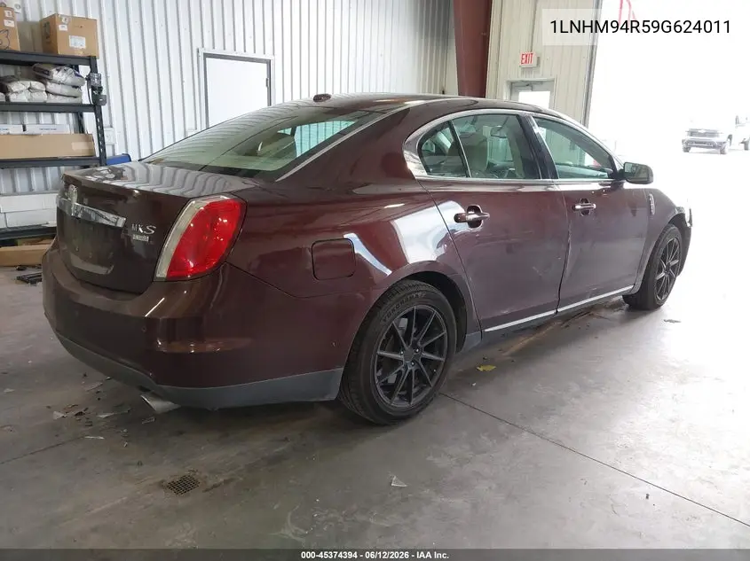 2009 Lincoln Mks VIN: 1LNHM94R59G624011 Lot: 45374394