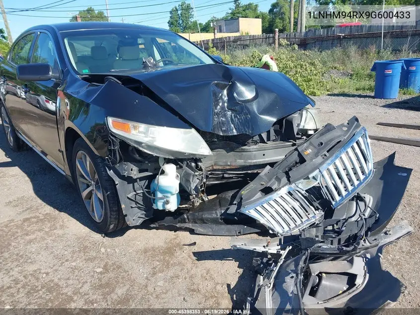 2009 Lincoln Mks VIN: 1LNHM94RX9G600433 Lot: 45398353