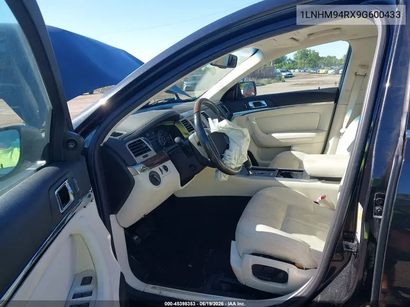 2009 Lincoln Mks VIN: 1LNHM94RX9G600433 Lot: 45398353