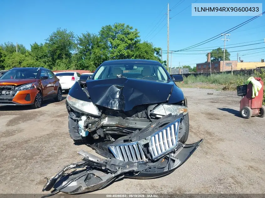 2009 Lincoln Mks VIN: 1LNHM94RX9G600433 Lot: 45398353