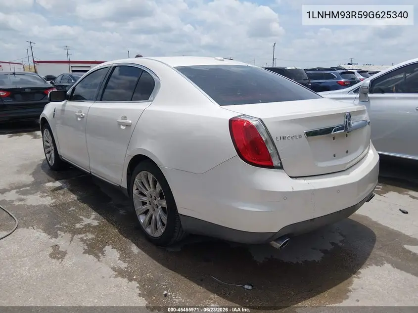 2009 Lincoln Mks VIN: 1LNHM93R59G625340 Lot: 45455971