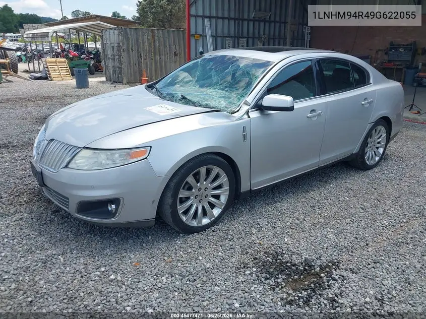 2009 Lincoln Mks VIN: 1LNHM94R49G622055 Lot: 45477471