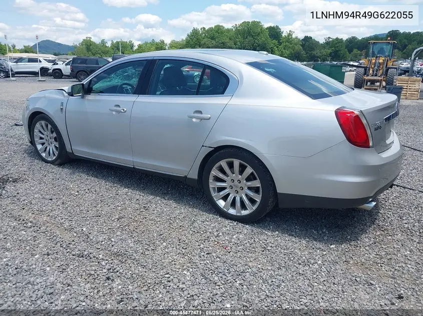 2009 Lincoln Mks VIN: 1LNHM94R49G622055 Lot: 45477471