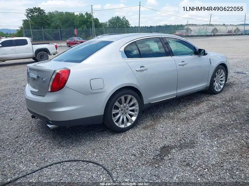 2009 Lincoln Mks VIN: 1LNHM94R49G622055 Lot: 45477471