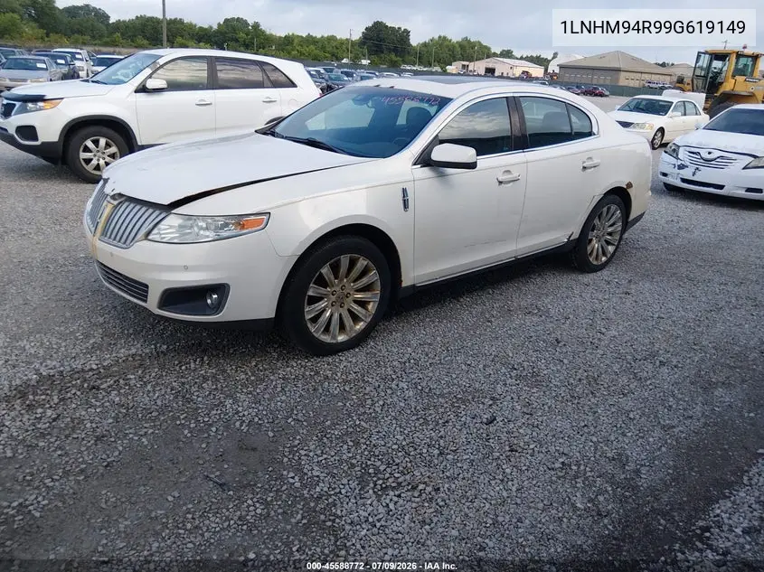 2009 Lincoln Mks VIN: 1LNHM94R99G619149 Lot: 45588772