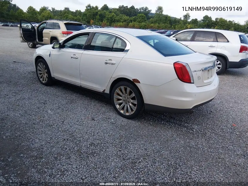 2009 Lincoln Mks VIN: 1LNHM94R99G619149 Lot: 45588772