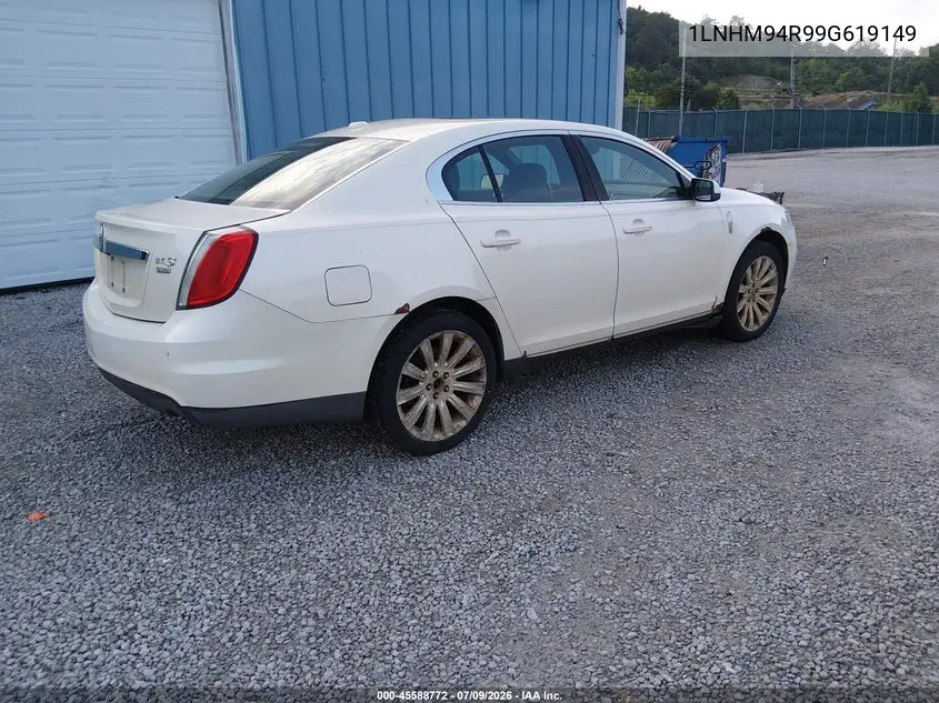 2009 Lincoln Mks VIN: 1LNHM94R99G619149 Lot: 45588772
