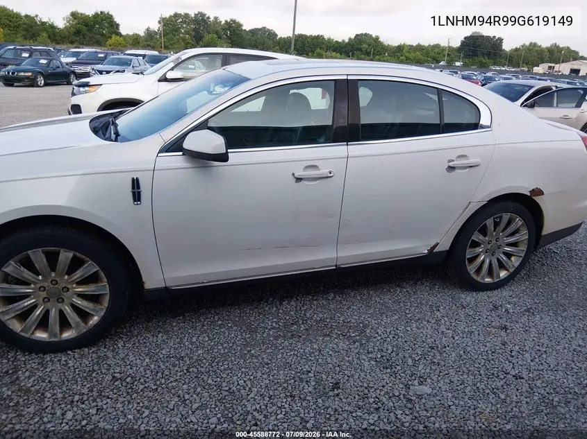 2009 Lincoln Mks VIN: 1LNHM94R99G619149 Lot: 45588772