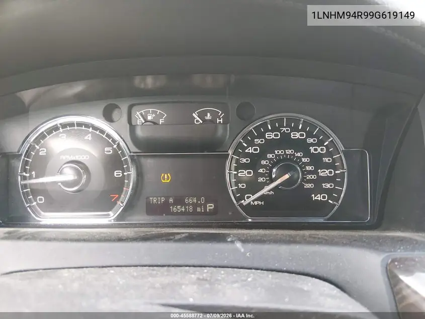 2009 Lincoln Mks VIN: 1LNHM94R99G619149 Lot: 45588772