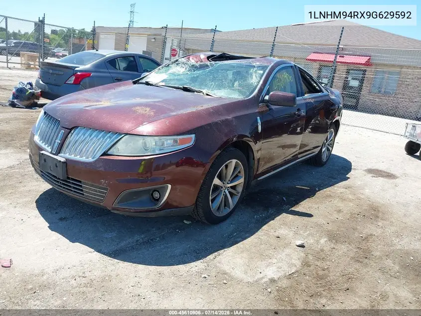 2009 Lincoln Mks VIN: 1LNHM94RX9G629592 Lot: 45610906