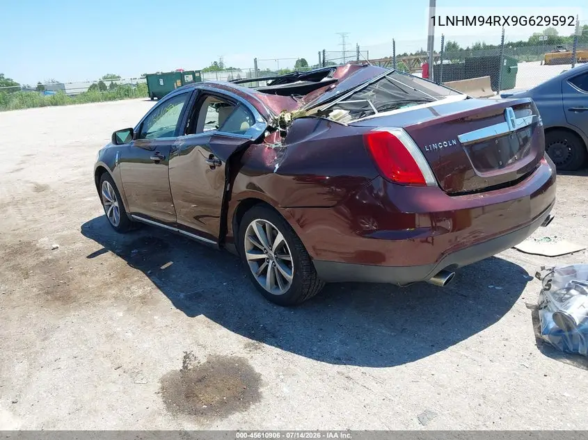 2009 Lincoln Mks VIN: 1LNHM94RX9G629592 Lot: 45610906