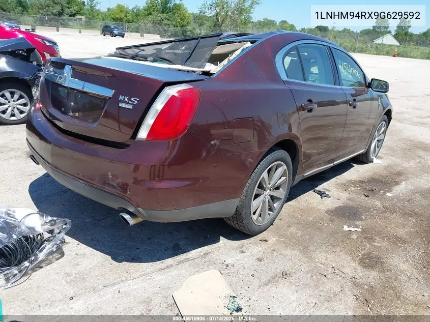 2009 Lincoln Mks VIN: 1LNHM94RX9G629592 Lot: 45610906