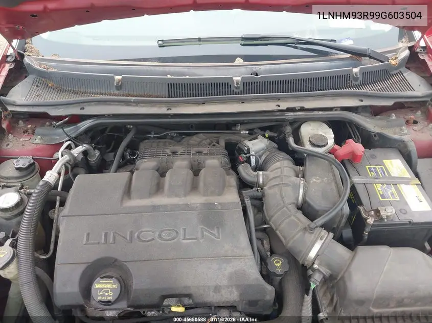 2009 Lincoln Mks VIN: 1LNHM93R99G603504 Lot: 45650588