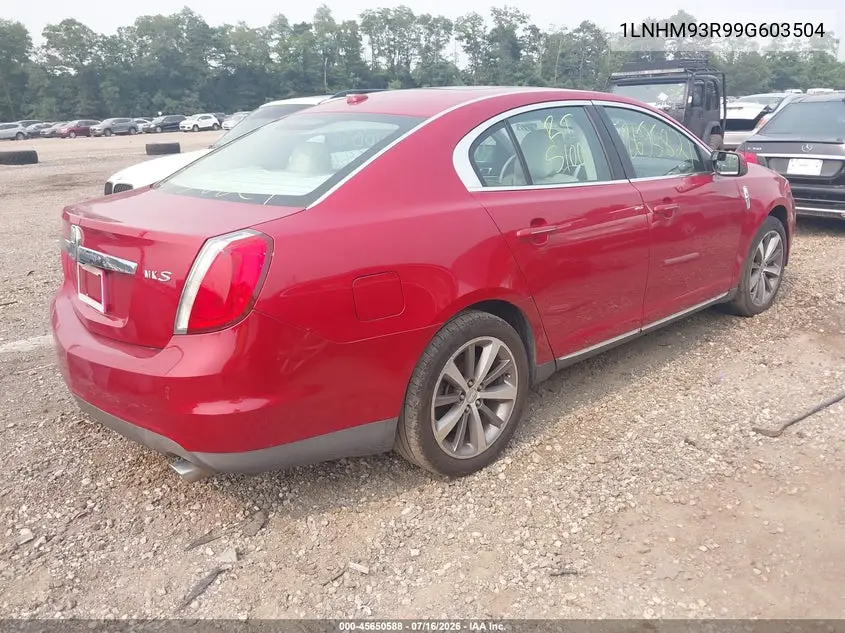 2009 Lincoln Mks VIN: 1LNHM93R99G603504 Lot: 45650588