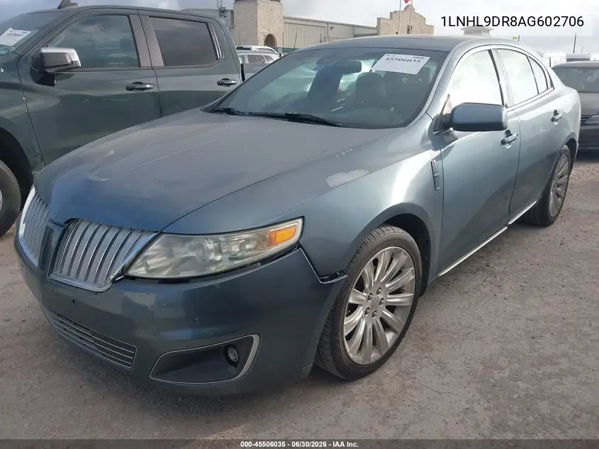 2010 Lincoln Mks VIN: 1LNHL9DR8AG602706 Lot: 45506035