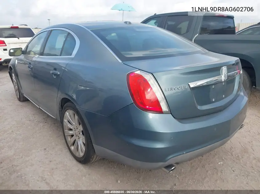 2010 Lincoln Mks VIN: 1LNHL9DR8AG602706 Lot: 45506035
